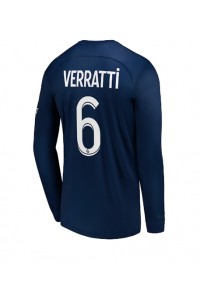 Paris Saint-Germain Marco Verratti #6 Fotballdrakt Hjemme Klær 2022-23 Lange ermer